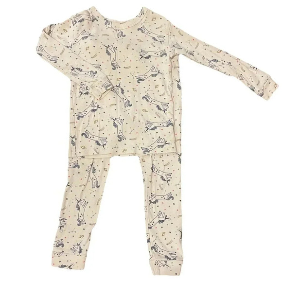 4T Gap Organic Cotton Unicorn Pajama Set, Long Sleeve - Picture 1 of 6
